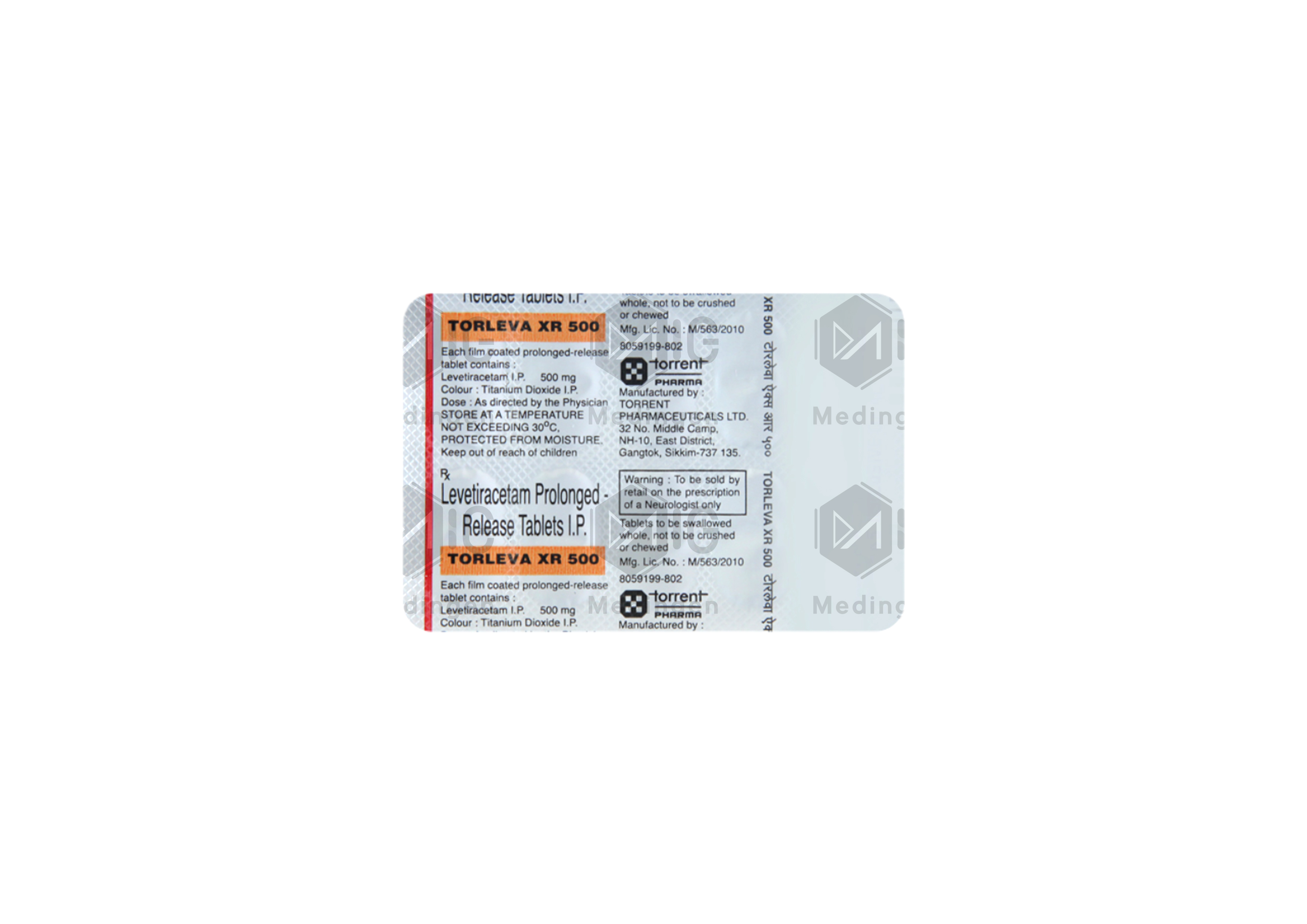 TORLEVA XR 500MG